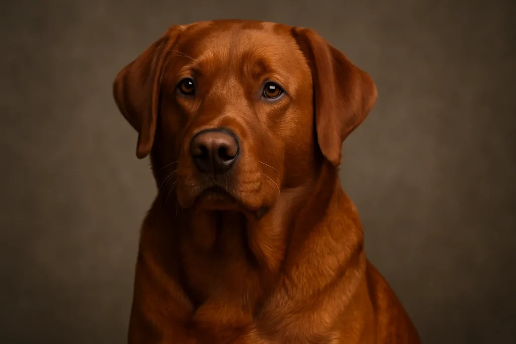 red colored labrador retrievers