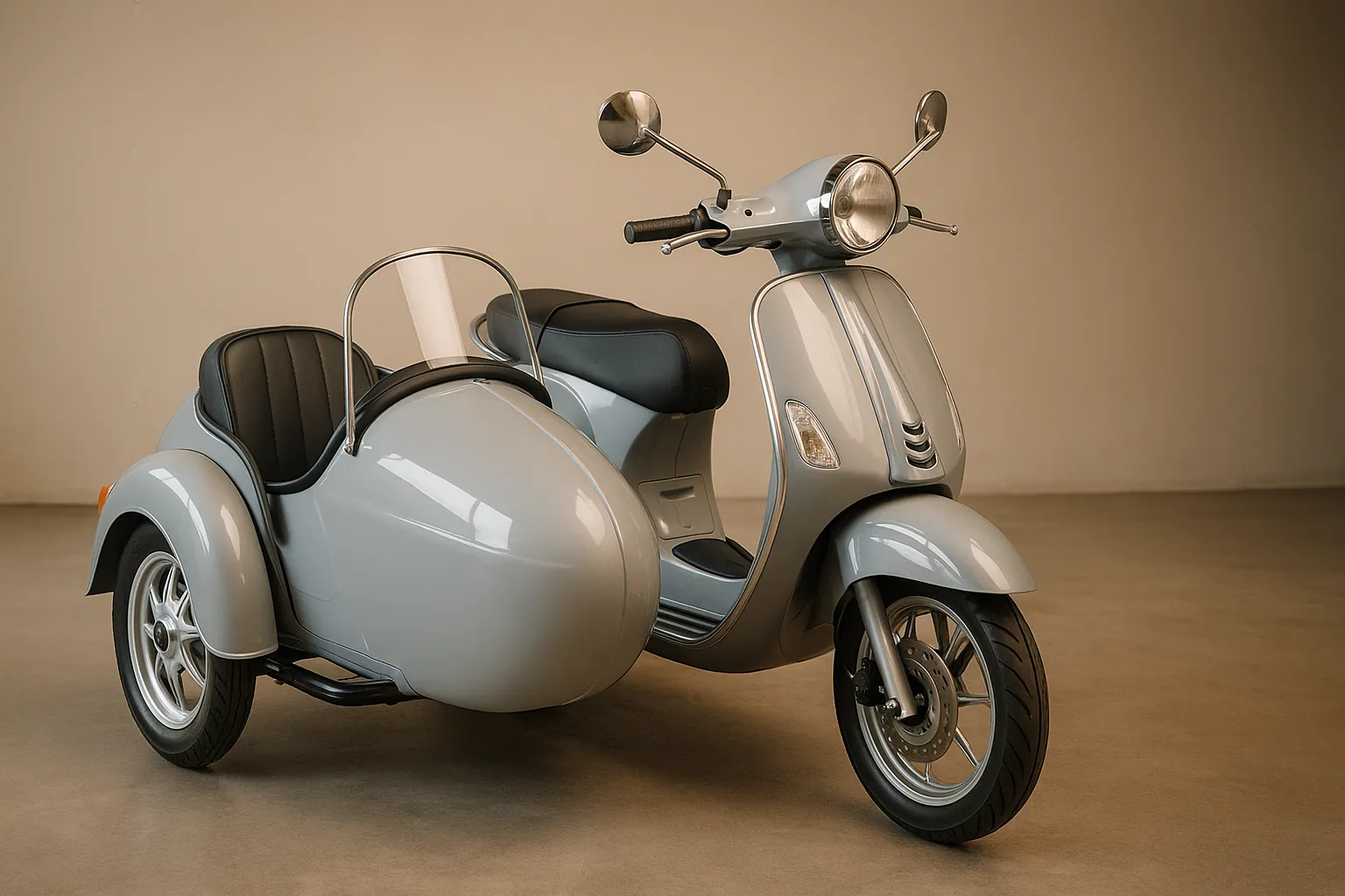 scooter with sidecar