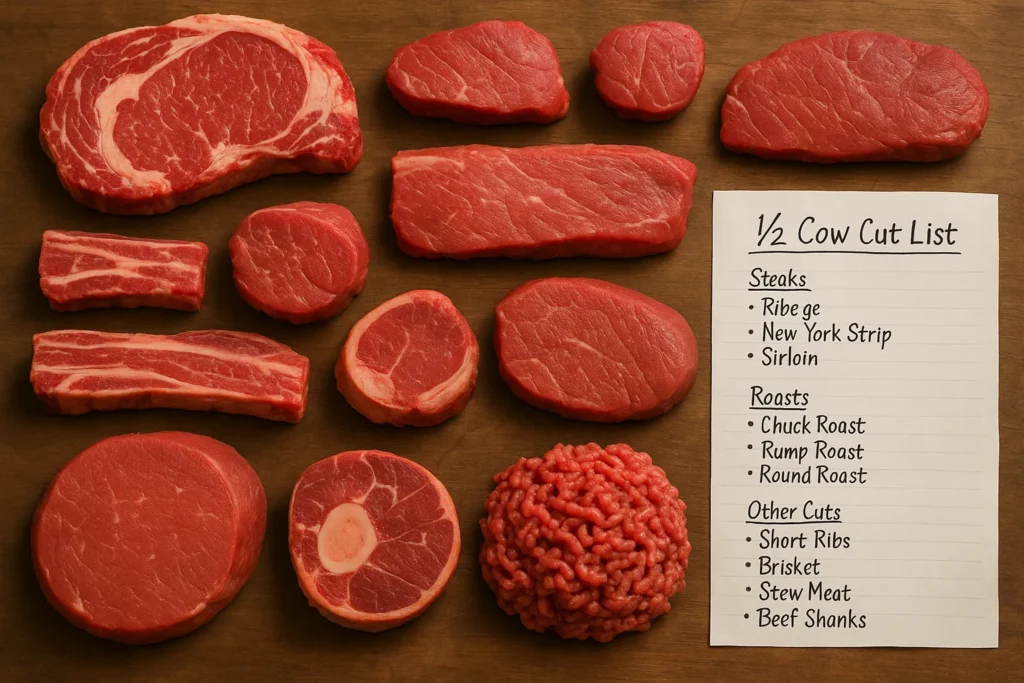 12 cow cut list