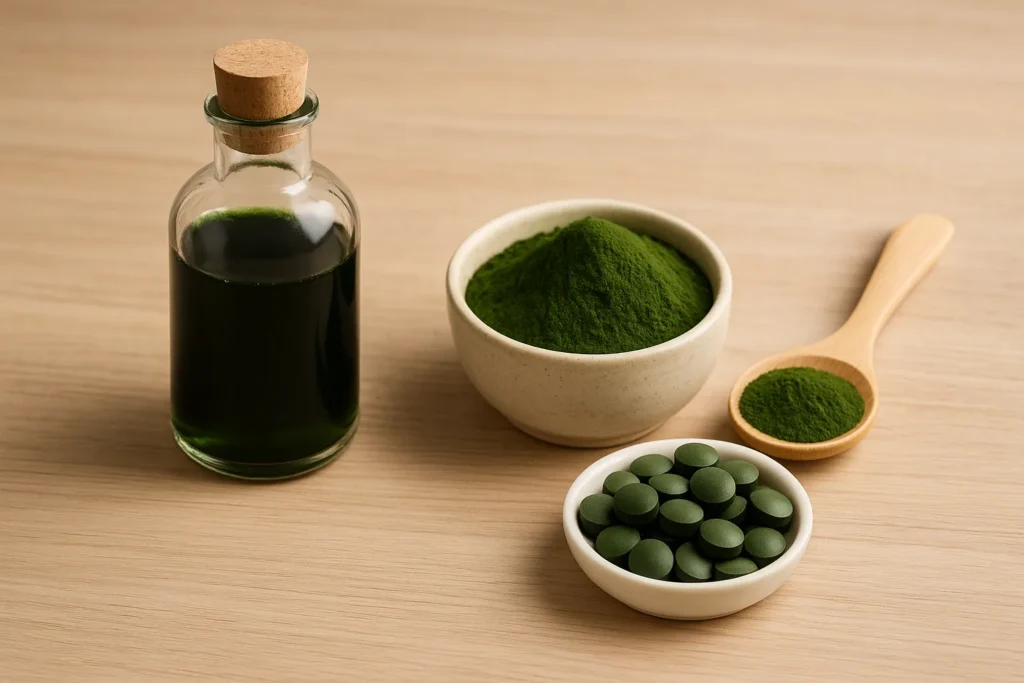 chlorophyll vs chlorella