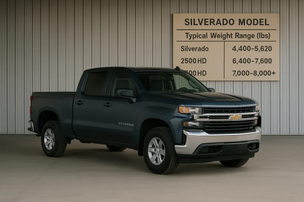 how much does a chevy silverado weigh