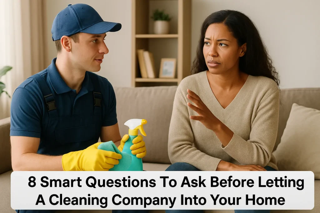 8 Smart Questions To Ask Before Letting A Cleaning Company Into Your Home
