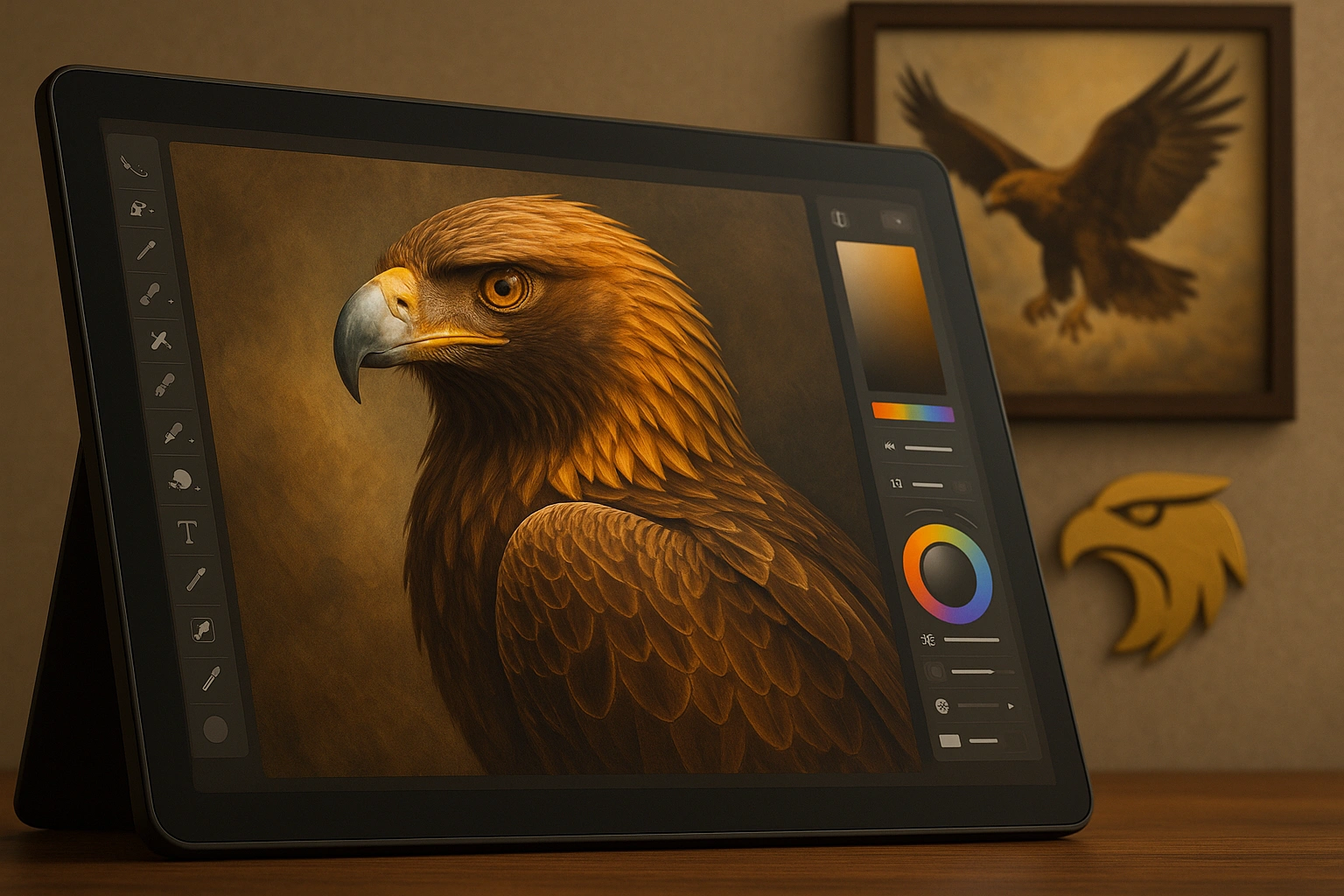 The Artistic Side Golden Eagle Imagery in Design and Media
