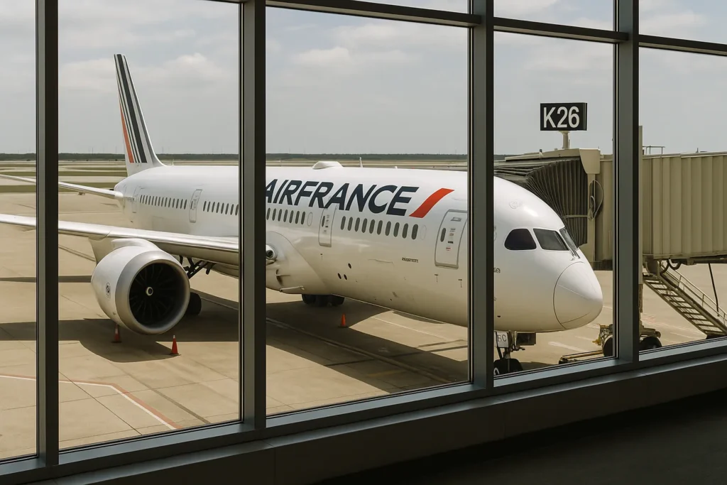 air france ord flight return