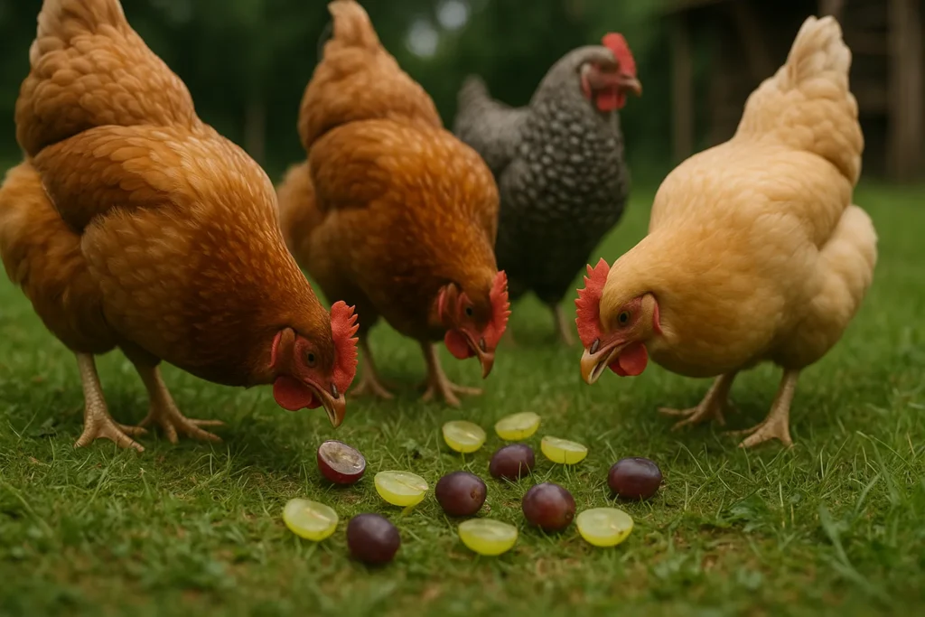 can chickens eat grapes