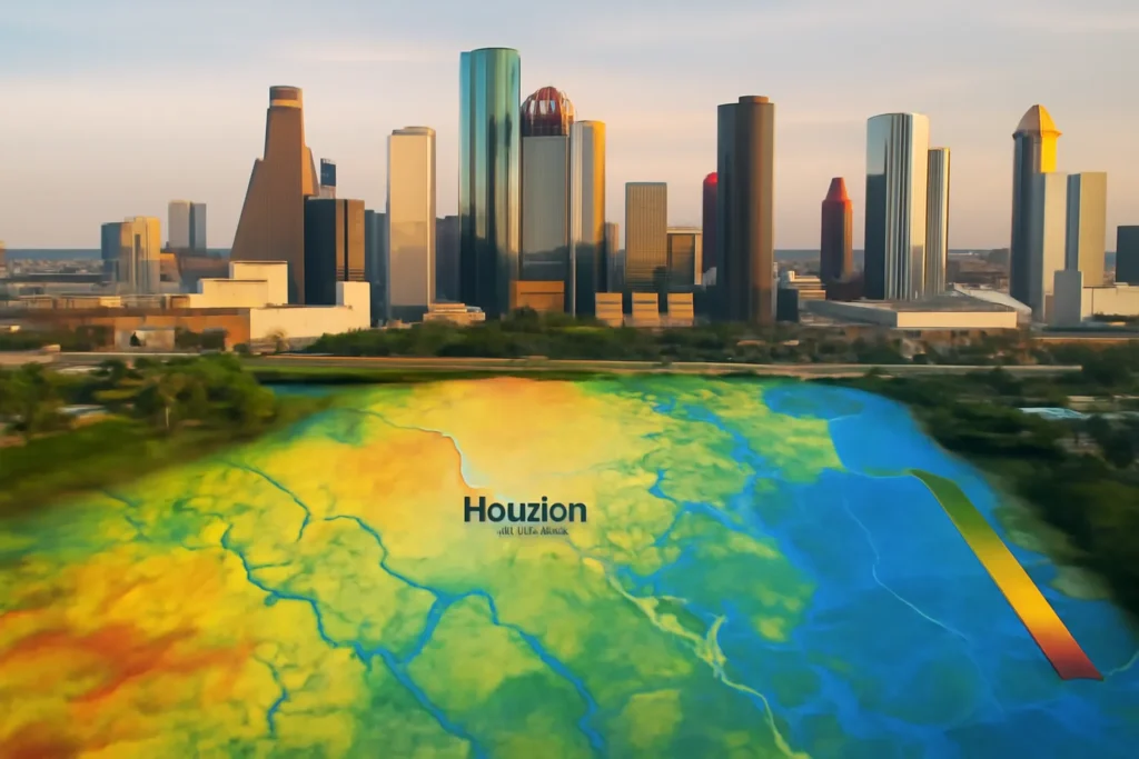 elevation of houston tx