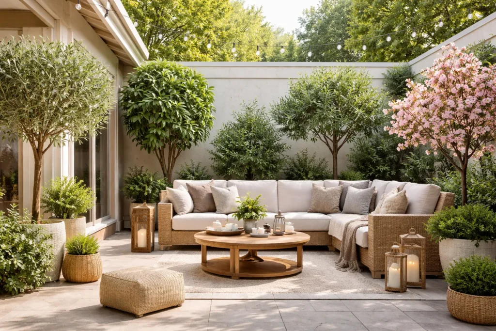 How Decorating With Outdoor Artificial Trees Enhances Your Outdoor Space